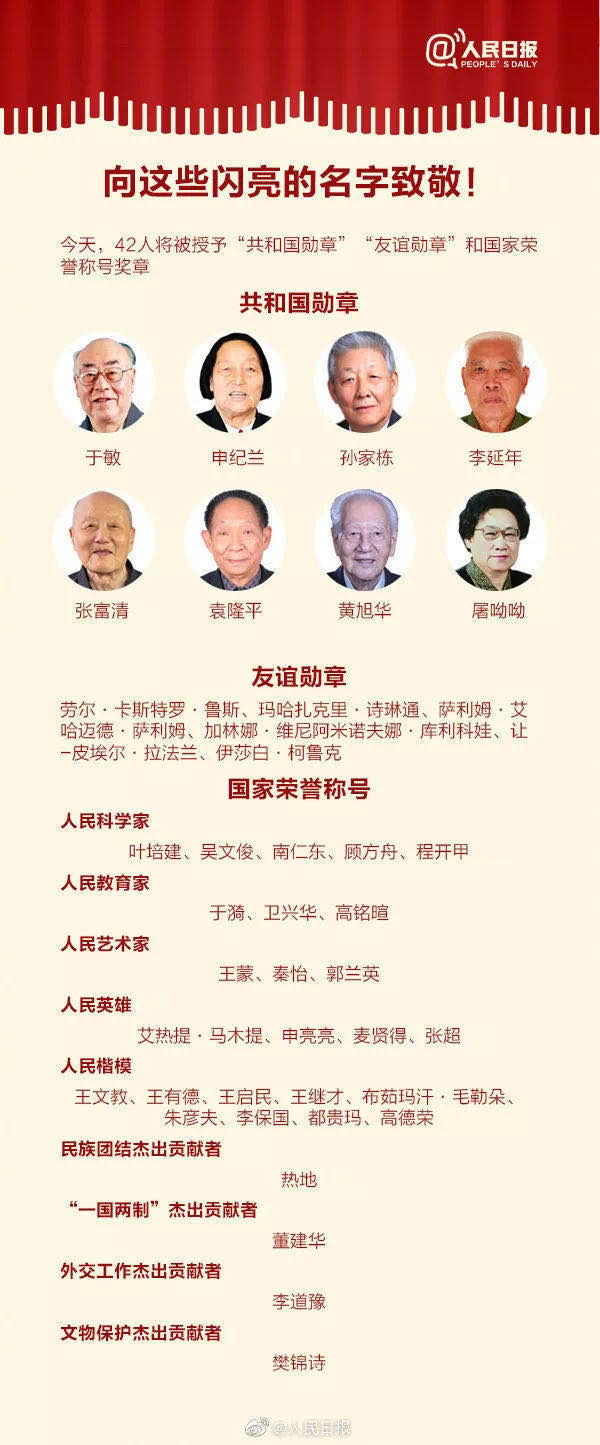 国家勋章和国家荣誉称号颁授仪式举行 习近平讲话双语要点